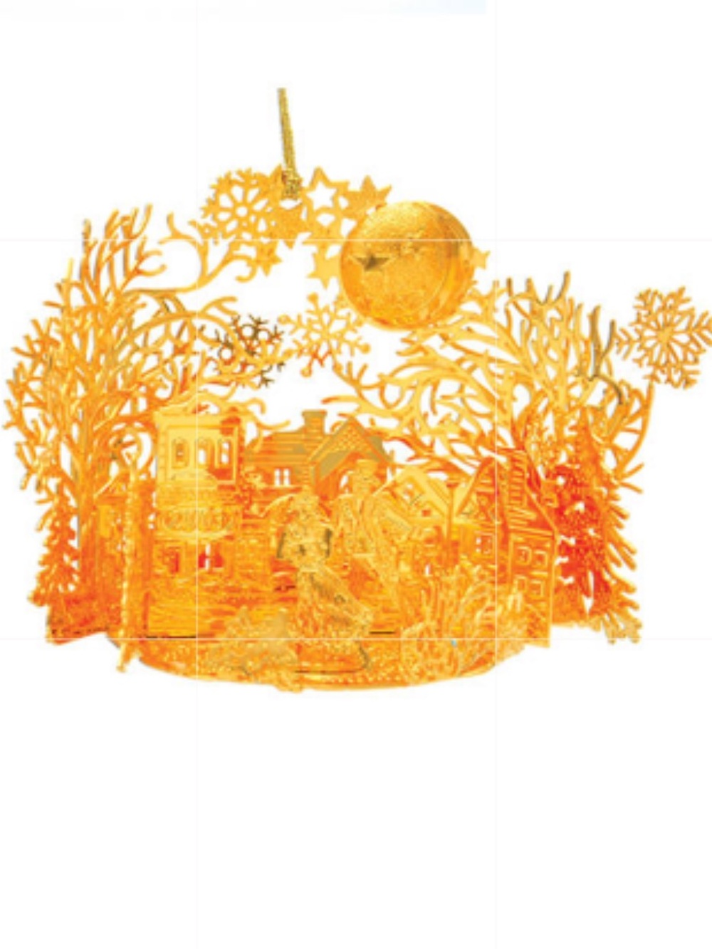 2003 Danbury Mint 23K gold-plated brass ornament
Moonlight Skaters
